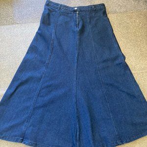 Blue Jean Maxi Skirt